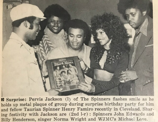 Norma with the spinners